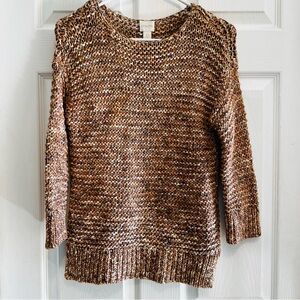 Chico's Boho Multitone Knit Sweater Size Small